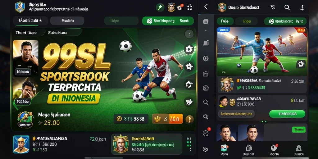 Screenshot utama 99SL menampilkan aksi taruhan olahraga yang menarik.