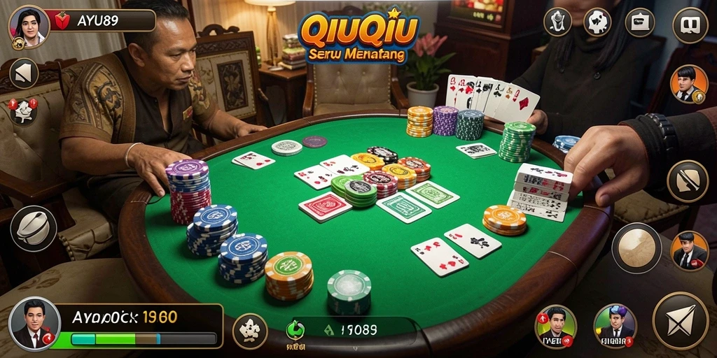 Tampilan gameplay QiuQiu yang mendebarkan di AYU89.