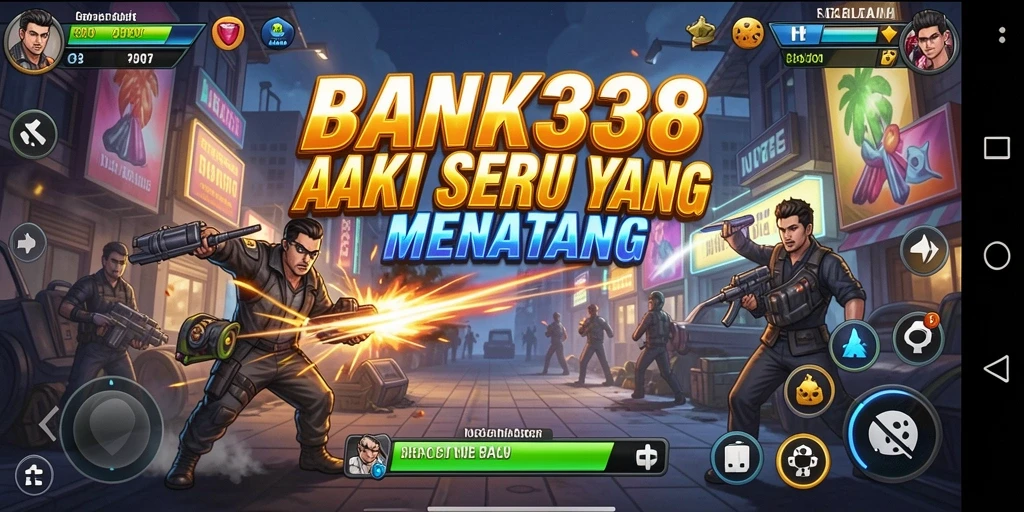Tampilan gameplay seru dan penuh aksi dari BANK338.