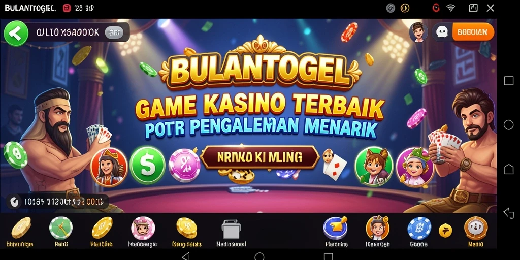 Tampilan gameplay Kasino BULANTOGEL yang menarik dan interaktif.
