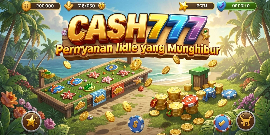 Tampilan gameplay <strong>CASH777</strong> dengan elemen Idle yang menarik dan menghibur.