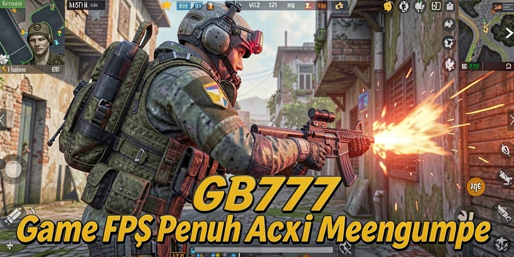 Tangkapan layar dari gameplay GB777 dengan aksi tembak-menembak yang intens.