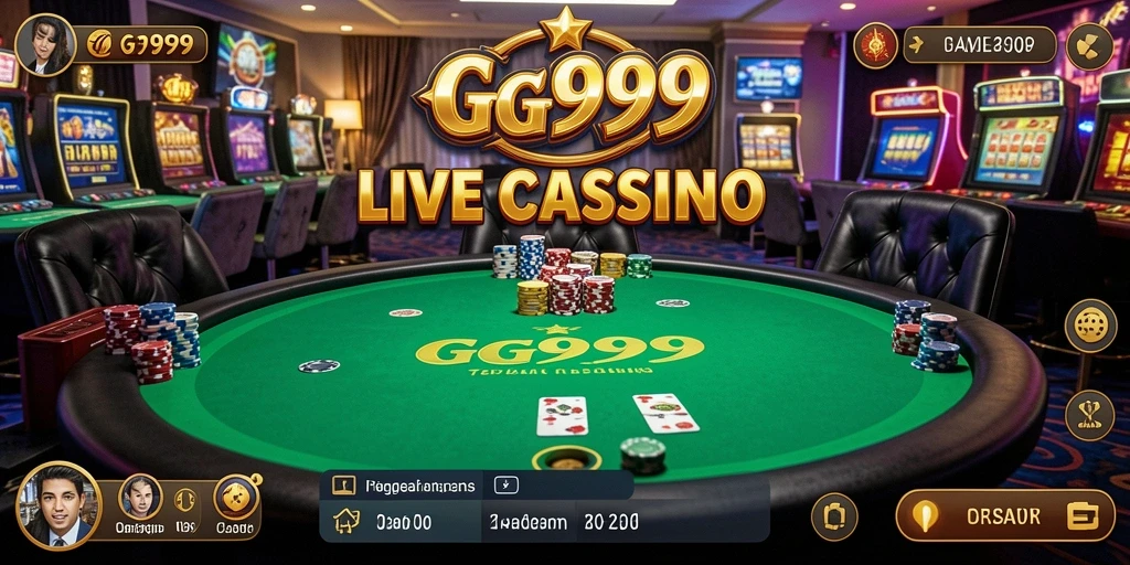 Tampilan gameplay Live Casino GG999 dengan dealer profesional.