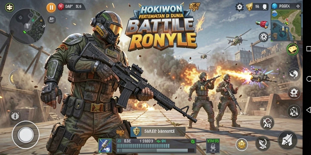 Tampilan gameplay HOKIWON yang menegangkan dan adiktif.