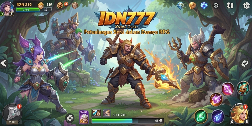 Tampilan gameplay menarik dari game RPG IDN777 yang memikat.