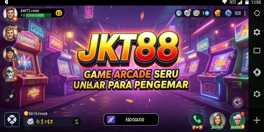 Tampilan gameplay seru dari JKT88 dengan aksi Arcade yang mendebarkan.