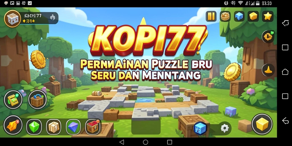 Screenshot KOPI77 menampilkan gameplay seru dan menantang dalam permainan Puzzle.