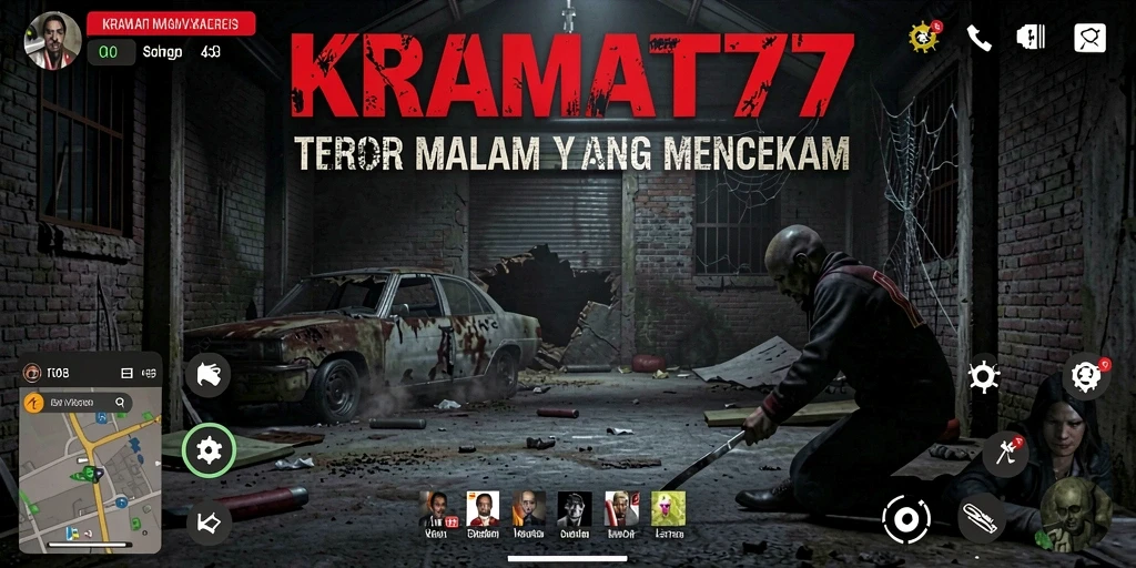 Tangkapan layar dari gameplay KRAMAT77 yang menegangkan dan mengerikan.