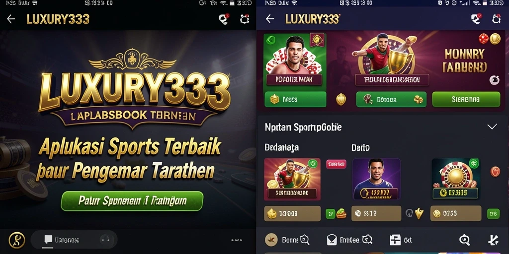Tampilan utama LUXURY333 dengan berbagai opsi taruhan yang menarik.