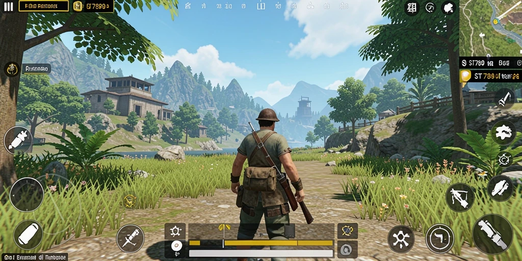 Screenshot ST789 menampilkan aksi seru di dunia terbuka.