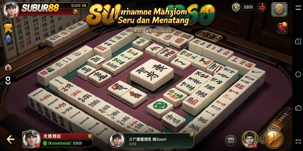 Gameplay seru dan menantang di SUBUR88 dengan tampilan Mahjong yang menarik.