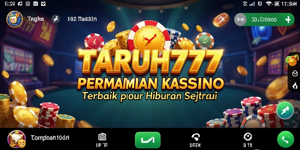 Screenshot TARUH777 menampilkan gameplay Kasino yang mendebarkan.
